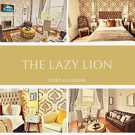 The Lazy Lion - Spacious 2 Bedroom - Town Centre Holiday Home Apartment Port Glasgow Luaran gambar